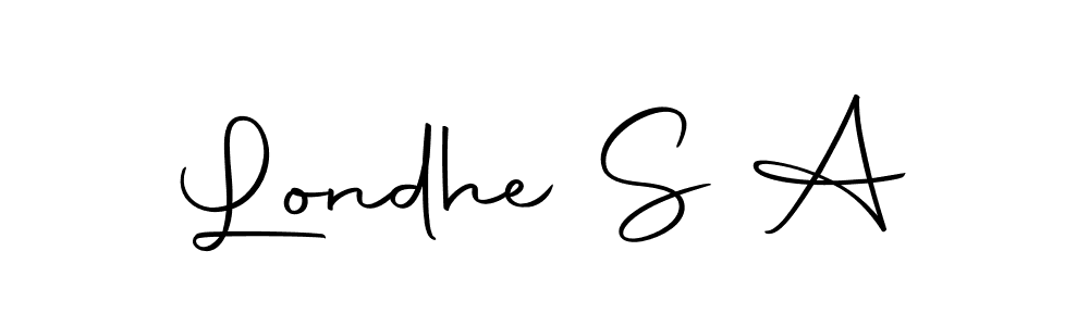 if you are searching for the best signature style for your name Londhe S A. so please give up your signature search. here we have designed multiple signature styles  using Autography-DOLnW. Londhe S A signature style 10 images and pictures png