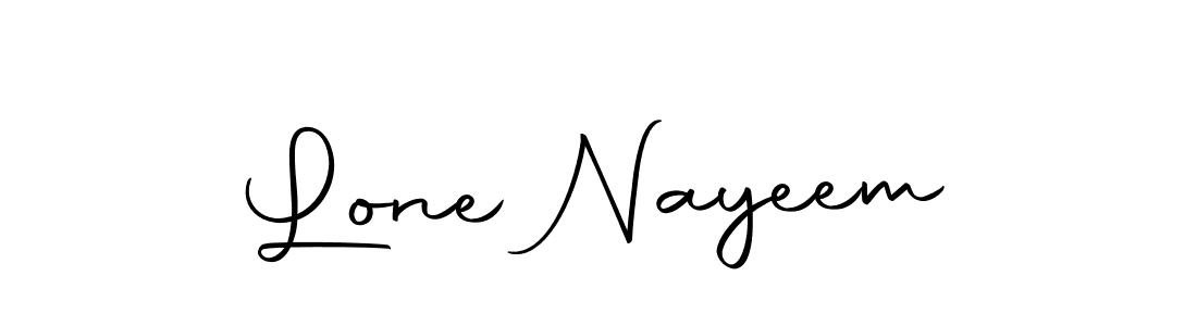 Create a beautiful signature design for name Lone Nayeem. With this signature (Autography-DOLnW) fonts, you can make a handwritten signature for free. Lone Nayeem signature style 10 images and pictures png