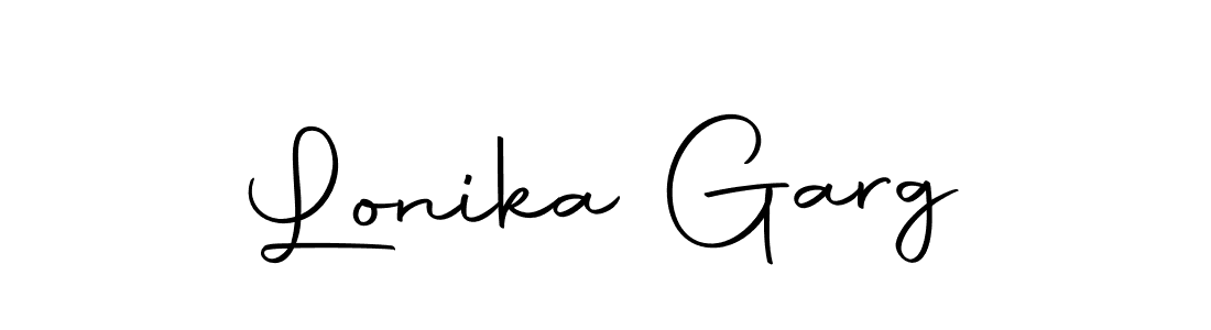 Use a signature maker to create a handwritten signature online. With this signature software, you can design (Autography-DOLnW) your own signature for name Lonika Garg. Lonika Garg signature style 10 images and pictures png