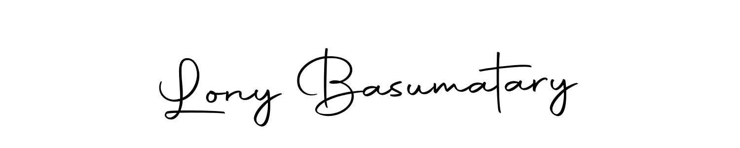 You can use this online signature creator to create a handwritten signature for the name Lony Basumatary. This is the best online autograph maker. Lony Basumatary signature style 10 images and pictures png