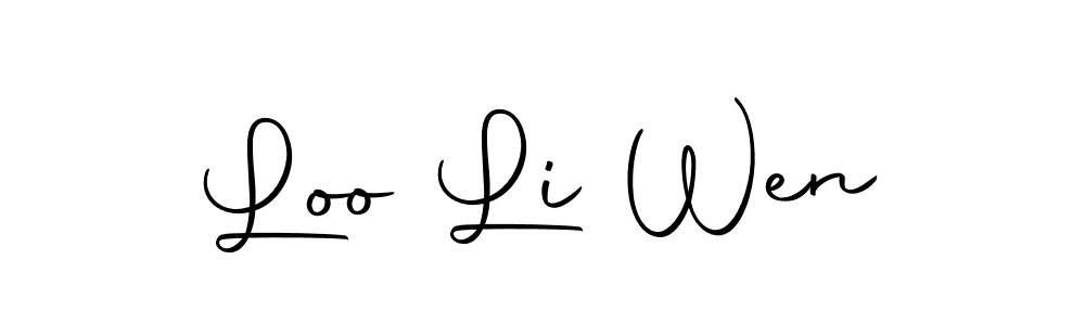 Autography-DOLnW is a professional signature style that is perfect for those who want to add a touch of class to their signature. It is also a great choice for those who want to make their signature more unique. Get Loo Li Wen name to fancy signature for free. Loo Li Wen signature style 10 images and pictures png