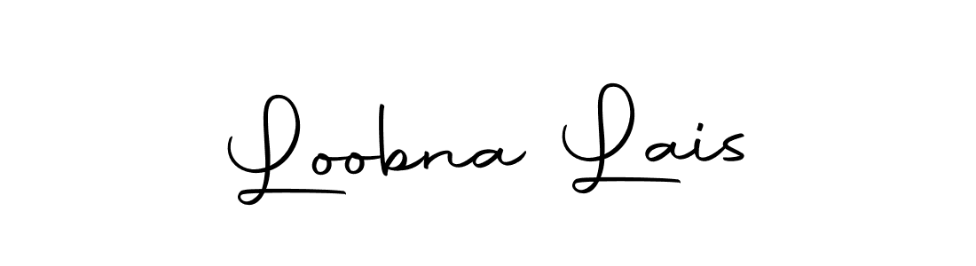 How to make Loobna Lais signature? Autography-DOLnW is a professional autograph style. Create handwritten signature for Loobna Lais name. Loobna Lais signature style 10 images and pictures png