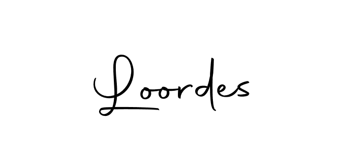 Use a signature maker to create a handwritten signature online. With this signature software, you can design (Autography-DOLnW) your own signature for name Loordes. Loordes signature style 10 images and pictures png