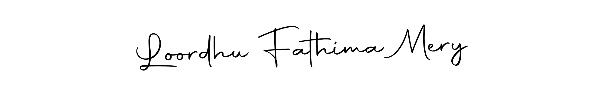 How to make Loordhu Fathima Mery signature? Autography-DOLnW is a professional autograph style. Create handwritten signature for Loordhu Fathima Mery name. Loordhu Fathima Mery signature style 10 images and pictures png