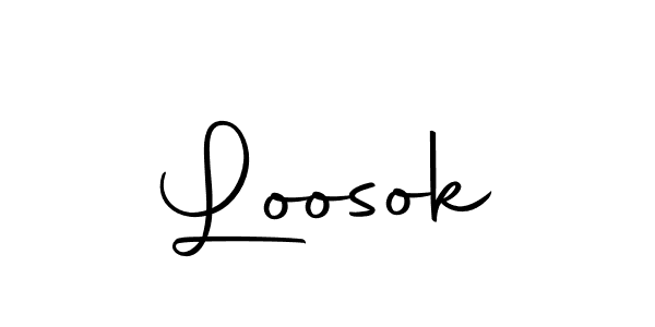 Loosok stylish signature style. Best Handwritten Sign (Autography-DOLnW) for my name. Handwritten Signature Collection Ideas for my name Loosok. Loosok signature style 10 images and pictures png