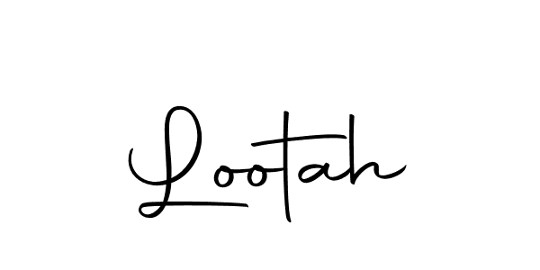 Use a signature maker to create a handwritten signature online. With this signature software, you can design (Autography-DOLnW) your own signature for name Lootah. Lootah signature style 10 images and pictures png