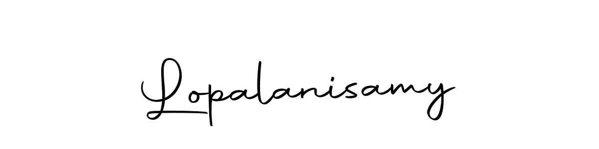 Use a signature maker to create a handwritten signature online. With this signature software, you can design (Autography-DOLnW) your own signature for name Lopalanisamy. Lopalanisamy signature style 10 images and pictures png