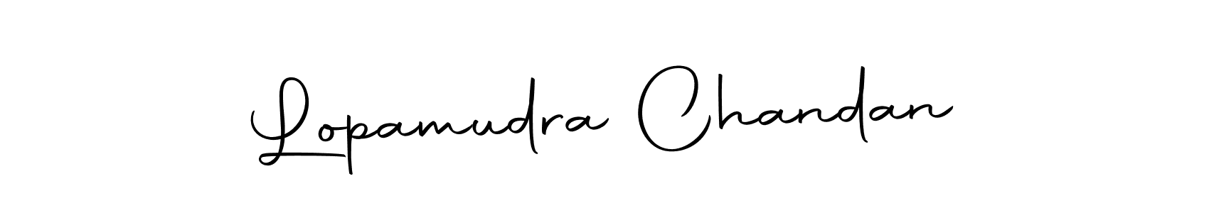 Also we have Lopamudra Chandan name is the best signature style. Create professional handwritten signature collection using Autography-DOLnW autograph style. Lopamudra Chandan signature style 10 images and pictures png