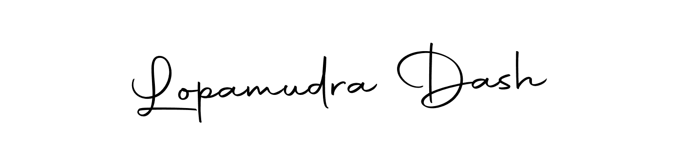 Design your own signature with our free online signature maker. With this signature software, you can create a handwritten (Autography-DOLnW) signature for name Lopamudra Dash. Lopamudra Dash signature style 10 images and pictures png