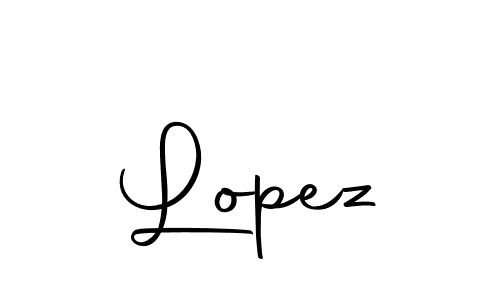 Create a beautiful signature design for name Lopez. With this signature (Autography-DOLnW) fonts, you can make a handwritten signature for free. Lopez signature style 10 images and pictures png