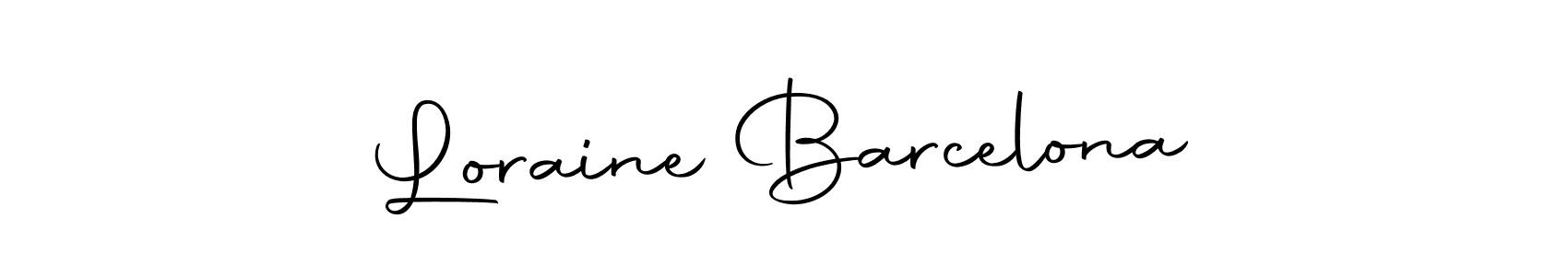 Make a beautiful signature design for name Loraine Barcelona. With this signature (Autography-DOLnW) style, you can create a handwritten signature for free. Loraine Barcelona signature style 10 images and pictures png