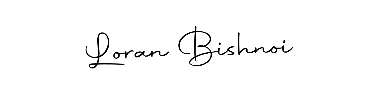 Design your own signature with our free online signature maker. With this signature software, you can create a handwritten (Autography-DOLnW) signature for name Loran Bishnoi. Loran Bishnoi signature style 10 images and pictures png