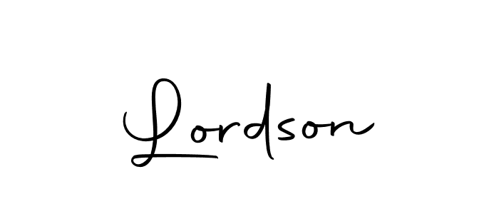 Similarly Autography-DOLnW is the best handwritten signature design. Signature creator online .You can use it as an online autograph creator for name Lordson. Lordson signature style 10 images and pictures png