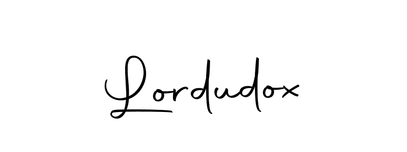 Design your own signature with our free online signature maker. With this signature software, you can create a handwritten (Autography-DOLnW) signature for name Lordudox. Lordudox signature style 10 images and pictures png