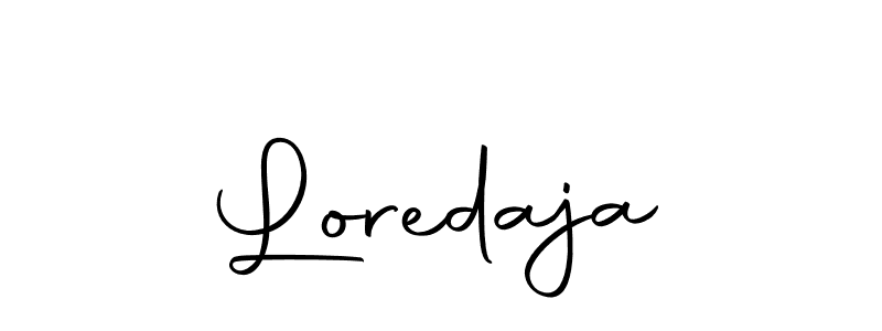 Also we have Loredaja name is the best signature style. Create professional handwritten signature collection using Autography-DOLnW autograph style. Loredaja signature style 10 images and pictures png