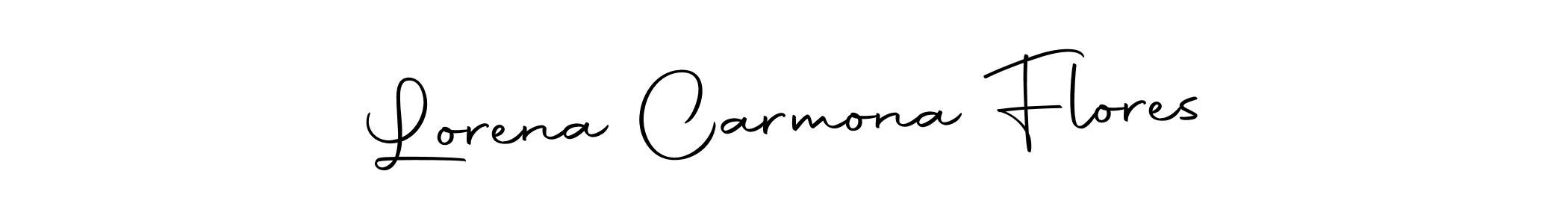 Make a beautiful signature design for name Lorena Carmona Flores. Use this online signature maker to create a handwritten signature for free. Lorena Carmona Flores signature style 10 images and pictures png