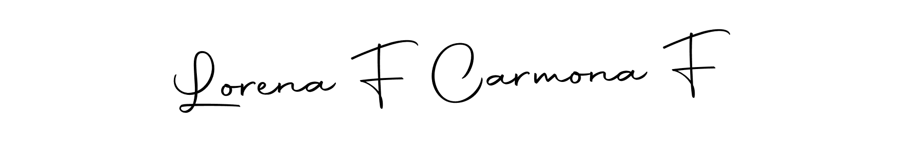 Make a beautiful signature design for name Lorena F Carmona F. Use this online signature maker to create a handwritten signature for free. Lorena F Carmona F signature style 10 images and pictures png