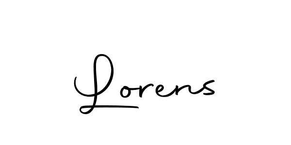 Use a signature maker to create a handwritten signature online. With this signature software, you can design (Autography-DOLnW) your own signature for name Lorens. Lorens signature style 10 images and pictures png