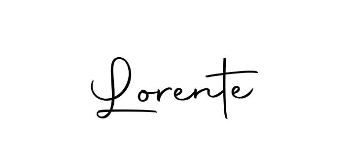 How to make Lorente name signature. Use Autography-DOLnW style for creating short signs online. This is the latest handwritten sign. Lorente signature style 10 images and pictures png