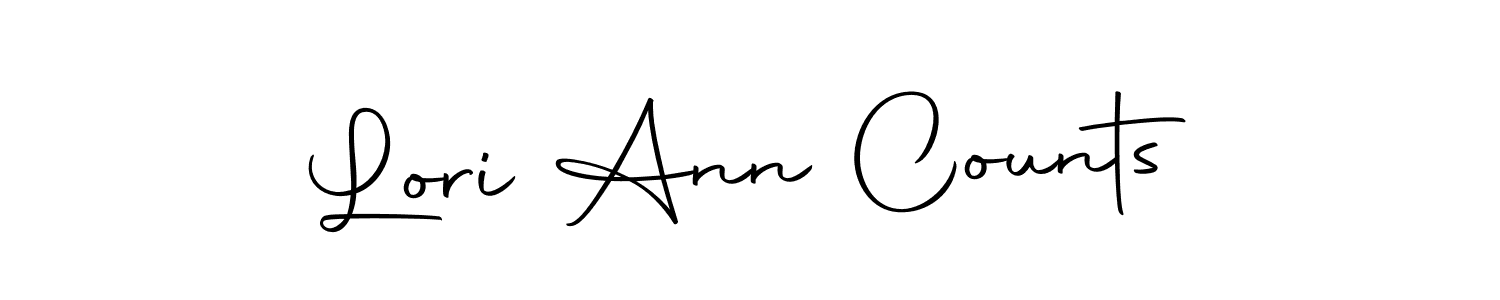 Autography-DOLnW is a professional signature style that is perfect for those who want to add a touch of class to their signature. It is also a great choice for those who want to make their signature more unique. Get Lori Ann Counts name to fancy signature for free. Lori Ann Counts signature style 10 images and pictures png