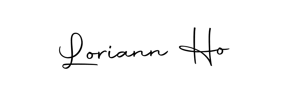 Loriann Ho stylish signature style. Best Handwritten Sign (Autography-DOLnW) for my name. Handwritten Signature Collection Ideas for my name Loriann Ho. Loriann Ho signature style 10 images and pictures png