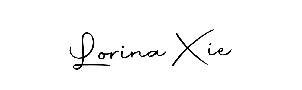 Make a short Lorina Xie signature style. Manage your documents anywhere anytime using Autography-DOLnW. Create and add eSignatures, submit forms, share and send files easily. Lorina Xie signature style 10 images and pictures png