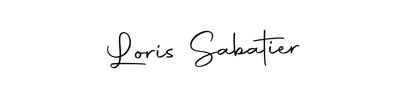 You should practise on your own different ways (Autography-DOLnW) to write your name (Loris Sabatier) in signature. don't let someone else do it for you. Loris Sabatier signature style 10 images and pictures png