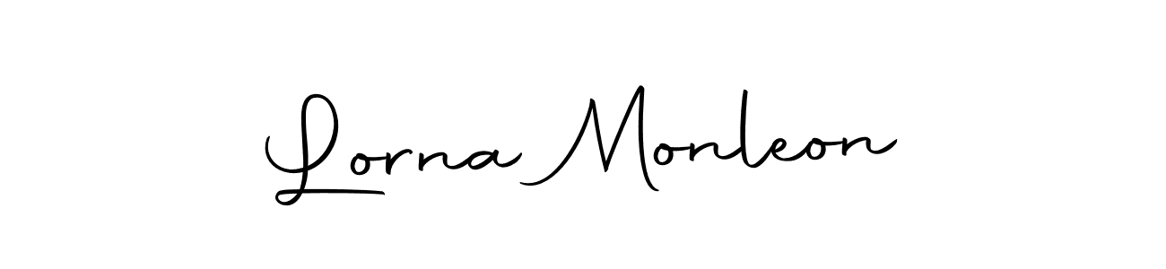 Use a signature maker to create a handwritten signature online. With this signature software, you can design (Autography-DOLnW) your own signature for name Lorna Monleon. Lorna Monleon signature style 10 images and pictures png