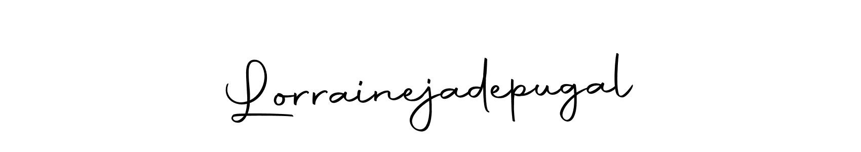 Design your own signature with our free online signature maker. With this signature software, you can create a handwritten (Autography-DOLnW) signature for name Lorrainejadepugal. Lorrainejadepugal signature style 10 images and pictures png