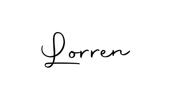 Make a beautiful signature design for name Lorren. With this signature (Autography-DOLnW) style, you can create a handwritten signature for free. Lorren signature style 10 images and pictures png