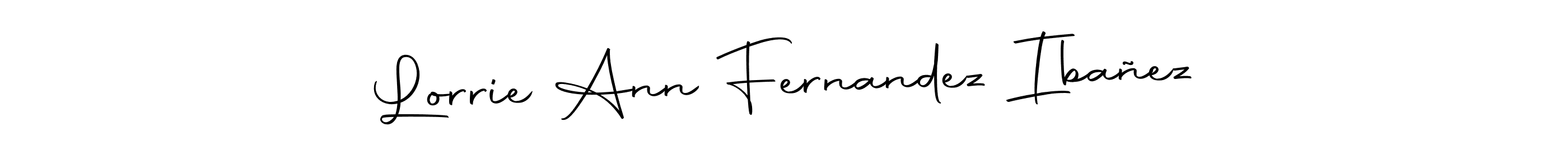 You can use this online signature creator to create a handwritten signature for the name Lorrie Ann Fernandez Ibañez. This is the best online autograph maker. Lorrie Ann Fernandez Ibañez signature style 10 images and pictures png