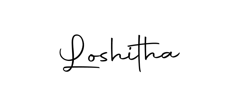 Loshitha stylish signature style. Best Handwritten Sign (Autography-DOLnW) for my name. Handwritten Signature Collection Ideas for my name Loshitha. Loshitha signature style 10 images and pictures png