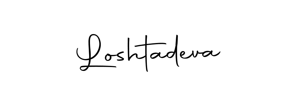 Use a signature maker to create a handwritten signature online. With this signature software, you can design (Autography-DOLnW) your own signature for name Loshtadeva. Loshtadeva signature style 10 images and pictures png