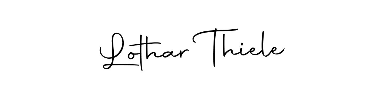 How to make Lothar Thiele name signature. Use Autography-DOLnW style for creating short signs online. This is the latest handwritten sign. Lothar Thiele signature style 10 images and pictures png