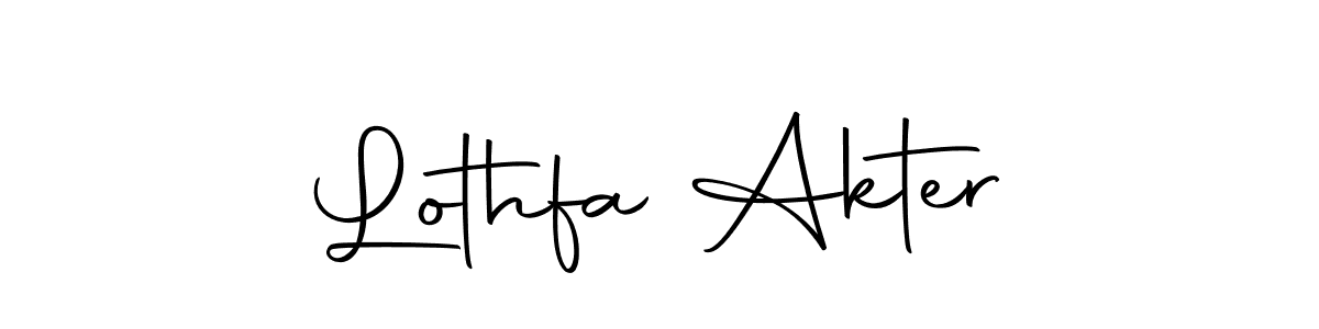 Make a short Lothfa Akter signature style. Manage your documents anywhere anytime using Autography-DOLnW. Create and add eSignatures, submit forms, share and send files easily. Lothfa Akter signature style 10 images and pictures png