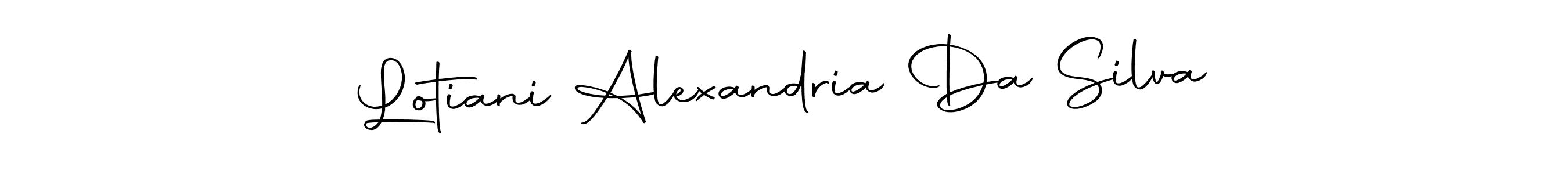 This is the best signature style for the Lotiani Alexandria Da Silva name. Also you like these signature font (Autography-DOLnW). Mix name signature. Lotiani Alexandria Da Silva signature style 10 images and pictures png