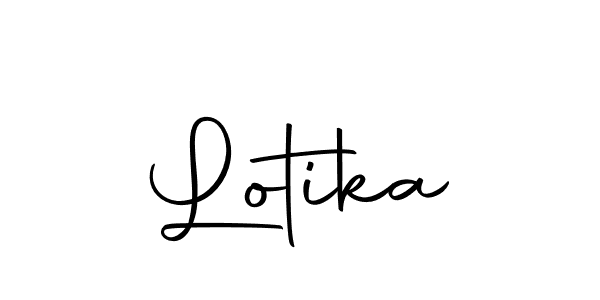 Design your own signature with our free online signature maker. With this signature software, you can create a handwritten (Autography-DOLnW) signature for name Lotika. Lotika signature style 10 images and pictures png