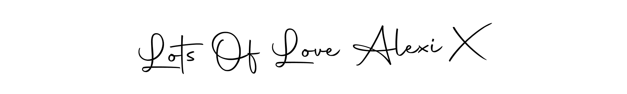 Autography-DOLnW is a professional signature style that is perfect for those who want to add a touch of class to their signature. It is also a great choice for those who want to make their signature more unique. Get Lots Of Love Alexi X name to fancy signature for free. Lots Of Love Alexi X signature style 10 images and pictures png