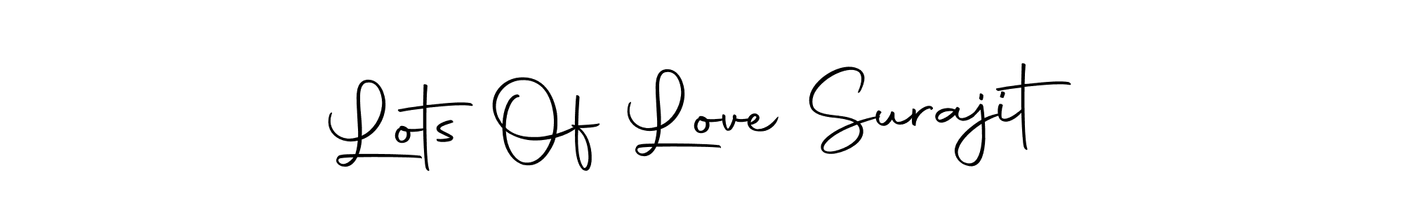 Lots Of Love Surajit stylish signature style. Best Handwritten Sign (Autography-DOLnW) for my name. Handwritten Signature Collection Ideas for my name Lots Of Love Surajit. Lots Of Love Surajit signature style 10 images and pictures png