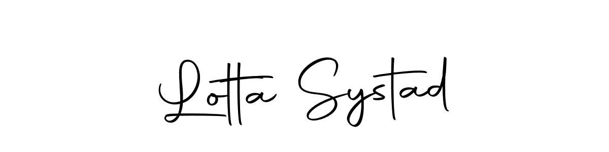 How to make Lotta Systad signature? Autography-DOLnW is a professional autograph style. Create handwritten signature for Lotta Systad name. Lotta Systad signature style 10 images and pictures png