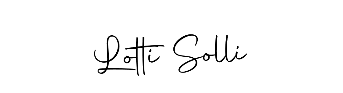 Make a beautiful signature design for name Lotti Solli. With this signature (Autography-DOLnW) style, you can create a handwritten signature for free. Lotti Solli signature style 10 images and pictures png