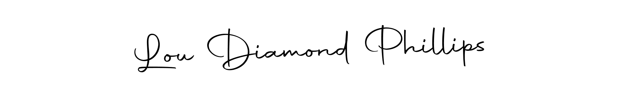 How to make Lou Diamond Phillips name signature. Use Autography-DOLnW style for creating short signs online. This is the latest handwritten sign. Lou Diamond Phillips signature style 10 images and pictures png