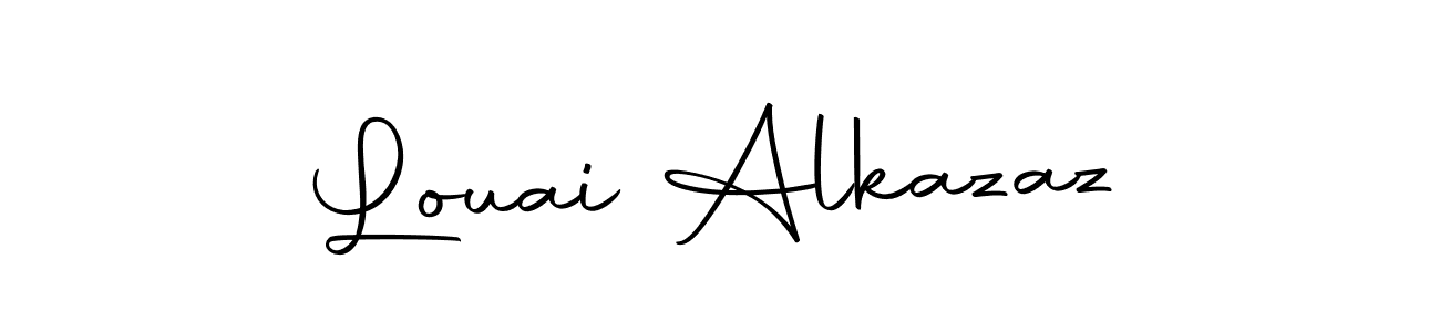 Make a short Louai Alkazaz signature style. Manage your documents anywhere anytime using Autography-DOLnW. Create and add eSignatures, submit forms, share and send files easily. Louai Alkazaz signature style 10 images and pictures png