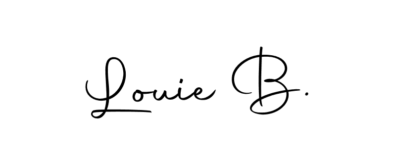 Louie B. stylish signature style. Best Handwritten Sign (Autography-DOLnW) for my name. Handwritten Signature Collection Ideas for my name Louie B.. Louie B. signature style 10 images and pictures png