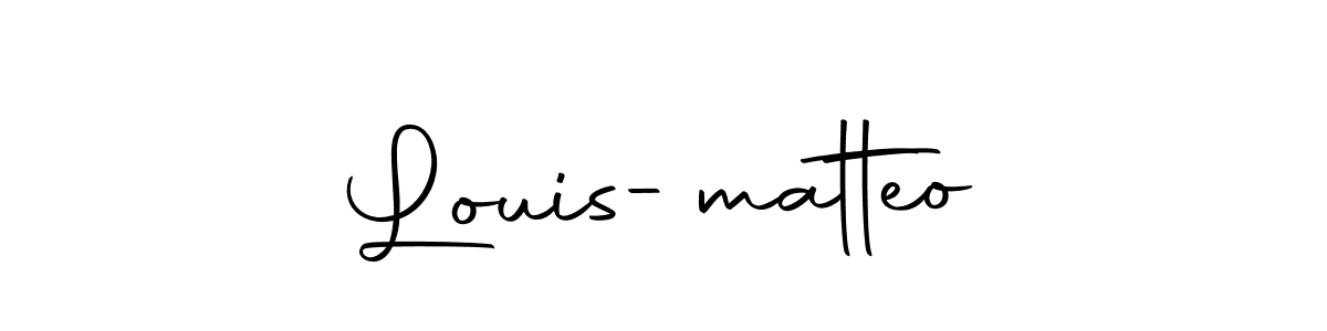 You should practise on your own different ways (Autography-DOLnW) to write your name (Louis-matteo) in signature. don't let someone else do it for you. Louis-matteo signature style 10 images and pictures png