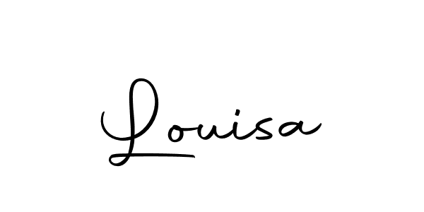 Design your own signature with our free online signature maker. With this signature software, you can create a handwritten (Autography-DOLnW) signature for name Louisa. Louisa signature style 10 images and pictures png