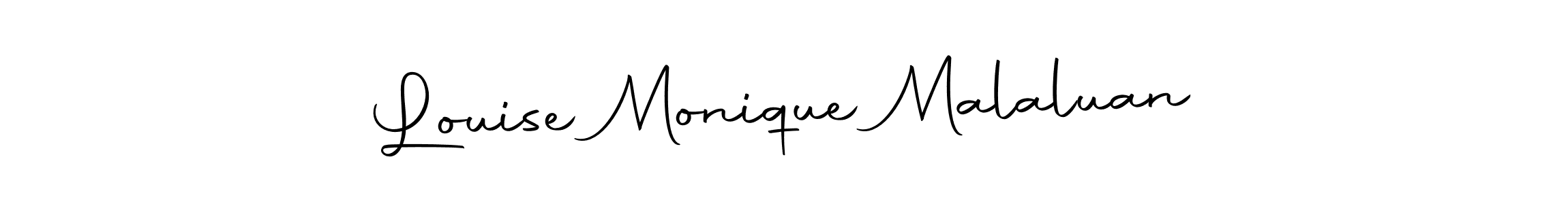 You can use this online signature creator to create a handwritten signature for the name Louise Monique Malaluan. This is the best online autograph maker. Louise Monique Malaluan signature style 10 images and pictures png
