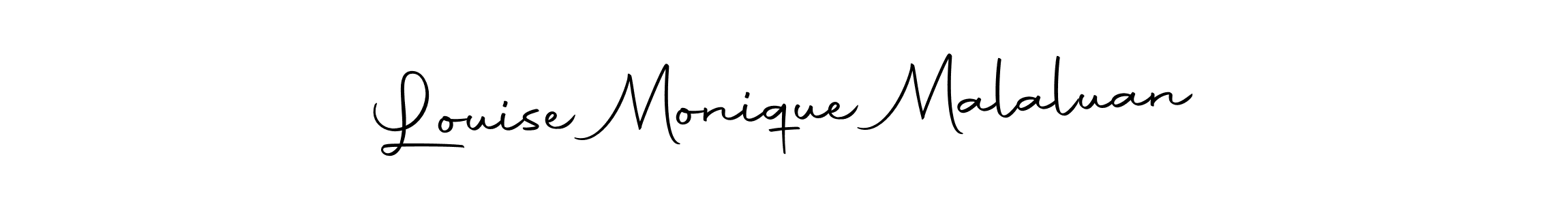 The best way (Autography-DOLnW) to make a short signature is to pick only two or three words in your name. The name Louise Monique Malaluan include a total of six letters. For converting this name. Louise Monique Malaluan signature style 10 images and pictures png
