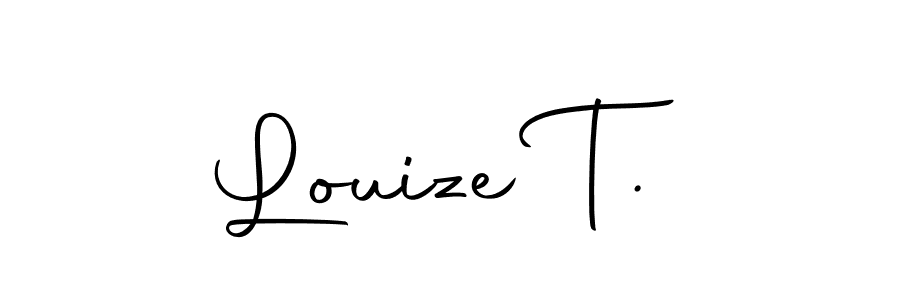 Make a beautiful signature design for name Louize T.. Use this online signature maker to create a handwritten signature for free. Louize T. signature style 10 images and pictures png