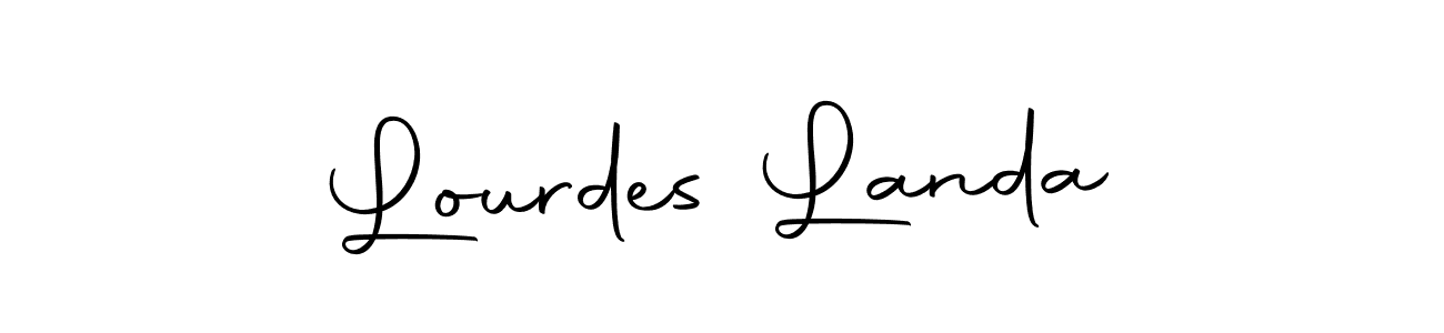 Make a beautiful signature design for name Lourdes Landa. With this signature (Autography-DOLnW) style, you can create a handwritten signature for free. Lourdes Landa signature style 10 images and pictures png